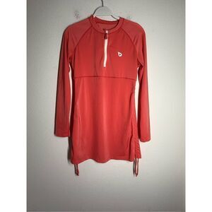 Baleaf Quarter Zip Drawstrings Long Sleeves Rash Guard Size M See Description